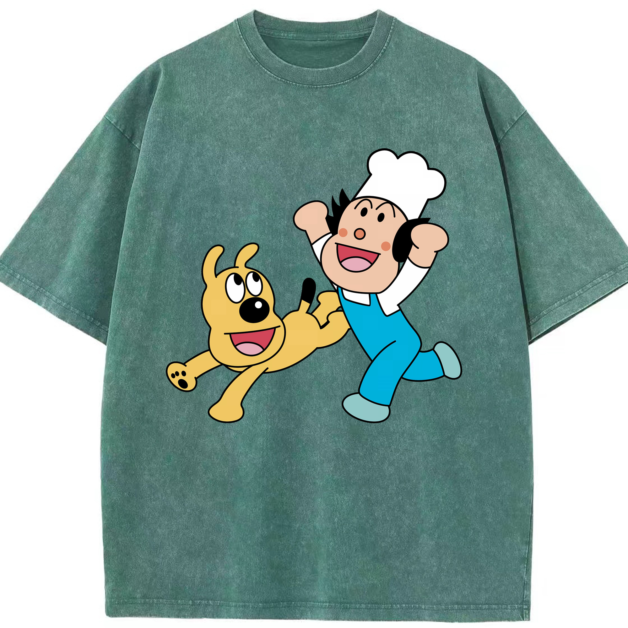 （画像用） アンパンマン Anpanman 綿100% ヴィンテージ風 半袖Tシャツ（フロントプリント）